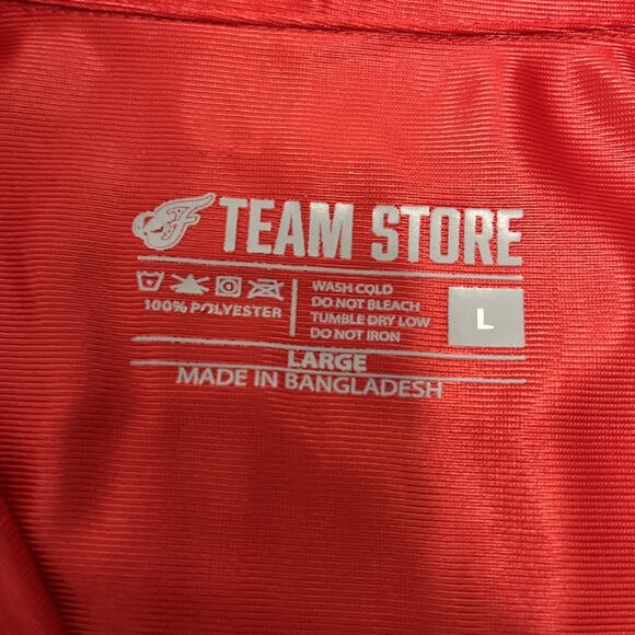 WNBA- Mens Indiana Fever 1/4 Zip Pullover shirt, SIZE Large Red NWT - Picture 5 of 8